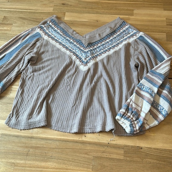 FREE PEOPLE ⭐️Copenhagen Pebble combo thermal top - Picture 6 of 9